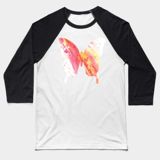 Pink Abstract Watercolor Seamless Painting Baseball T-Shirt